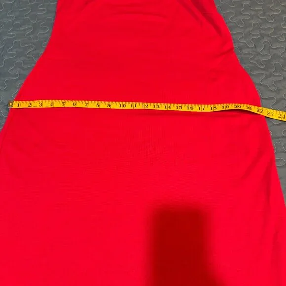 WoolX Cassie Dress Midi Length With Pockets "Viva Magenta" Pink - Picture 9 of 11